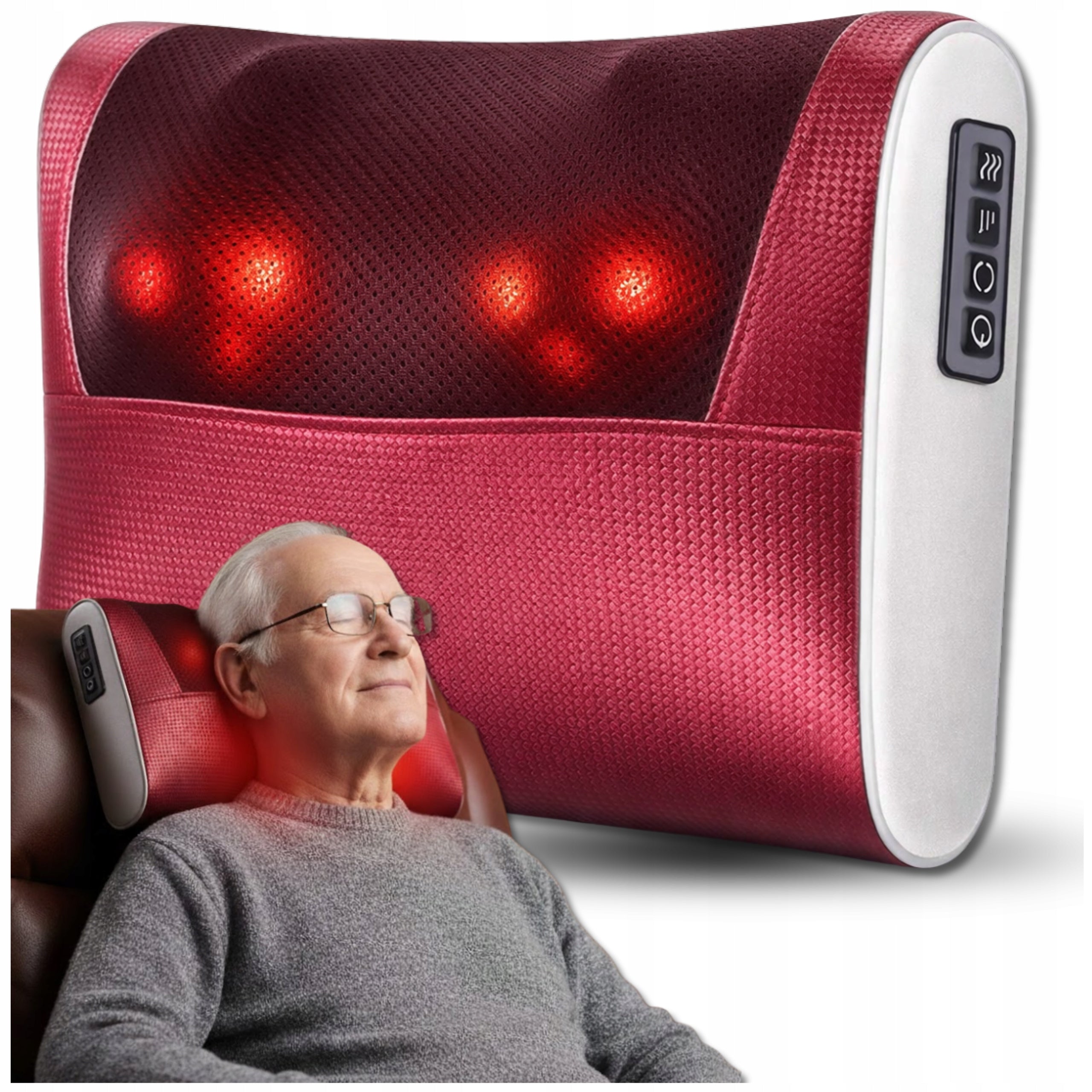 NECK MASSAGER BACK LEG BODY HEATING SHIATSU ACTIVE MASSAGE