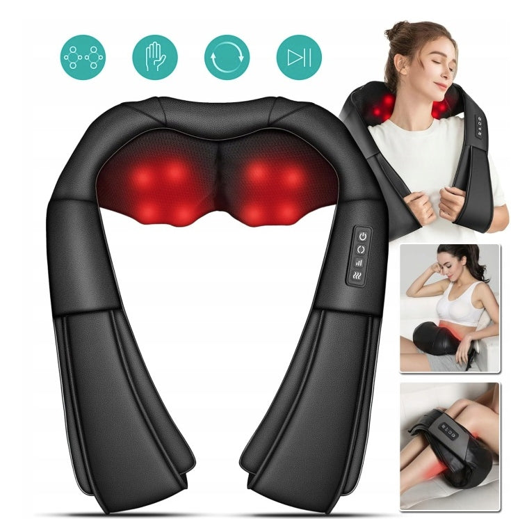 NECK MASSAGER BACK NECK BODY HEATED MASSAGE BELT SHIATSU MASSAGE