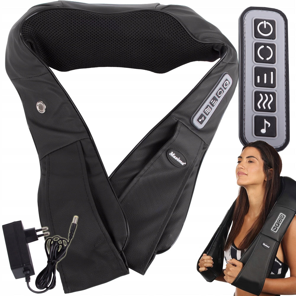 NECK MASSAGER BACK NECK BODY MASSAGE BELT SHIATSU RELAXATION PILLOW