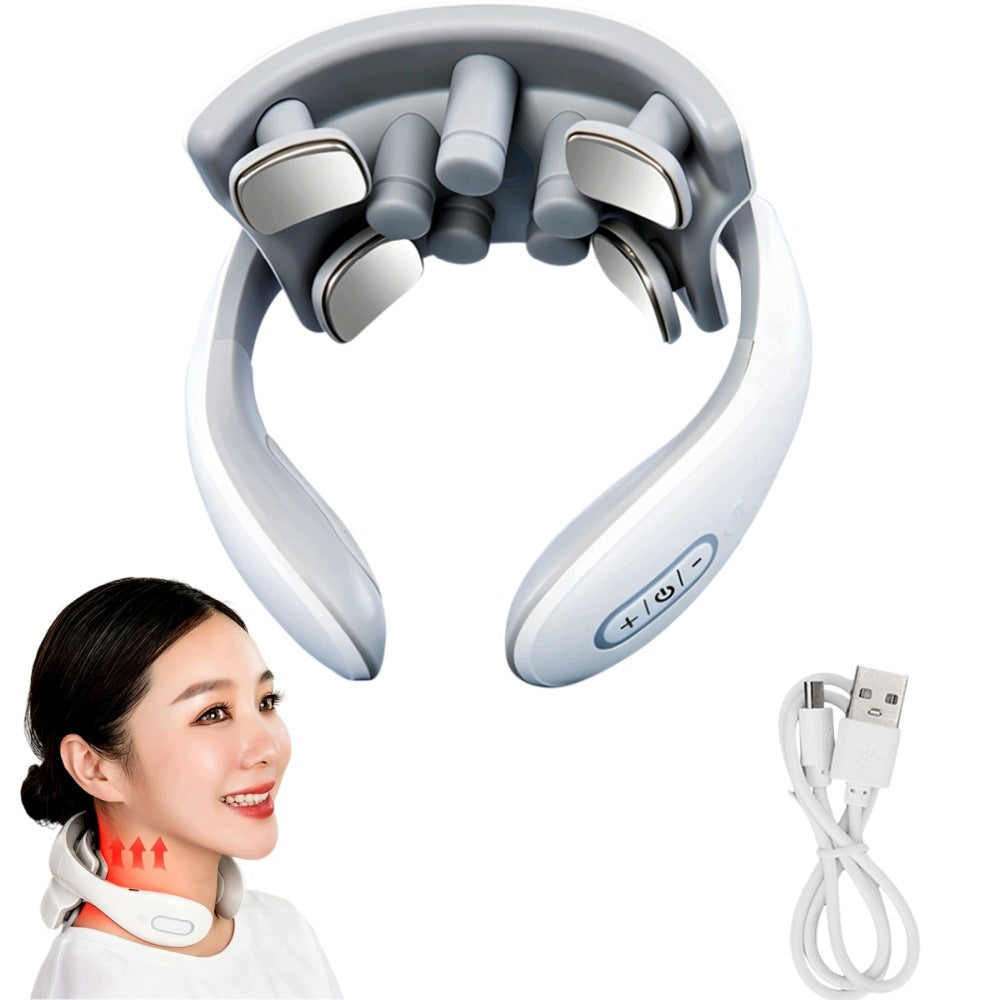 NECK MASSAGER ELECTRIC MASSAGER 4 HEADS PULSE MASSAGE FUNCTION