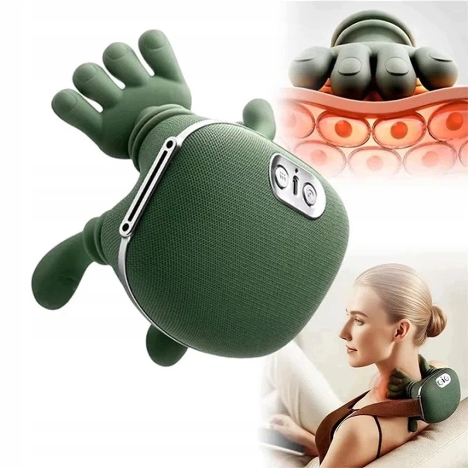NECK MASSAGER MULTI-HEAD WIRELESS FASCIA MASSAGE GUN 4D Packaging status original
