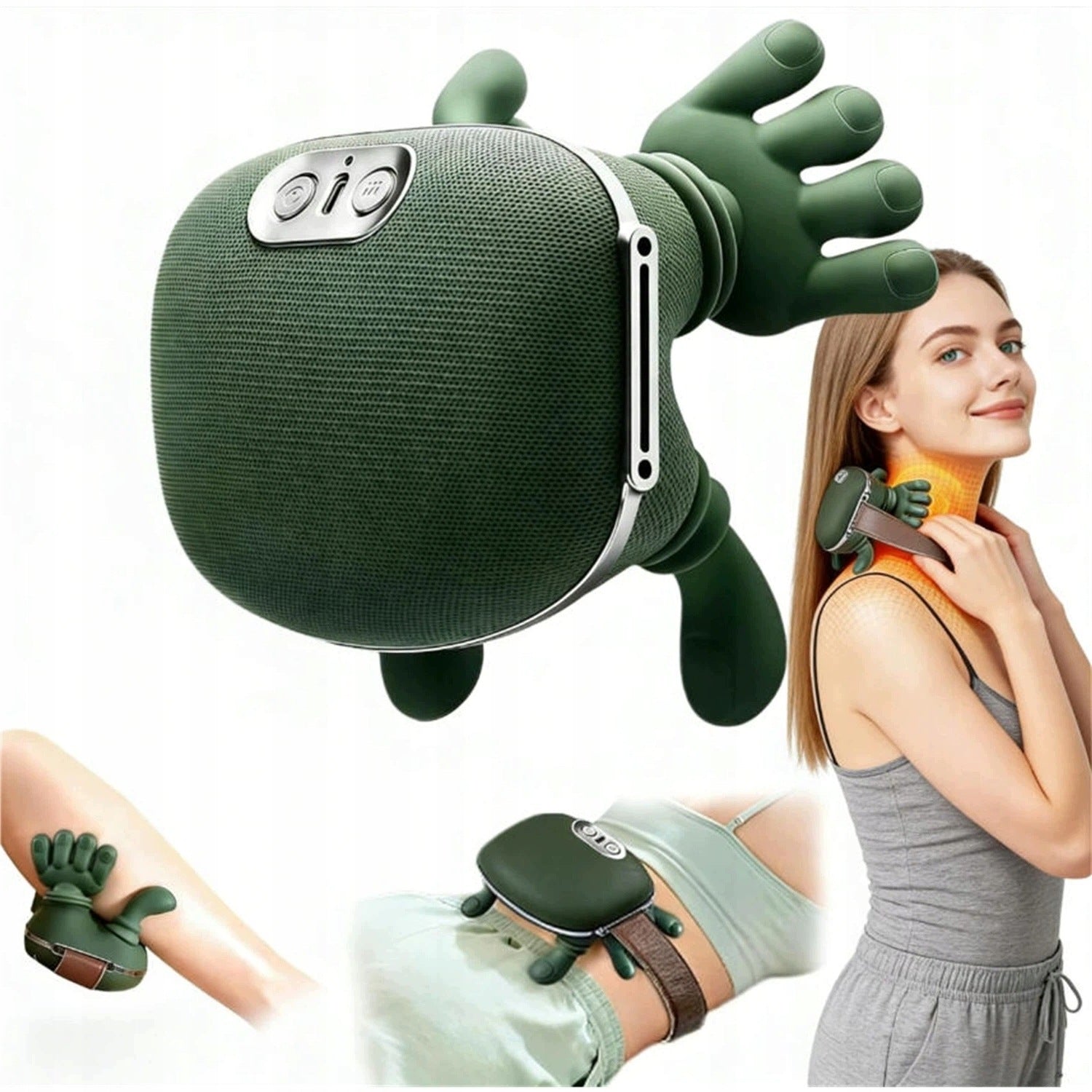 NECK MASSAGER MULTI-HEAD WIRELESS FASCIA MASSAGE GUN 4D