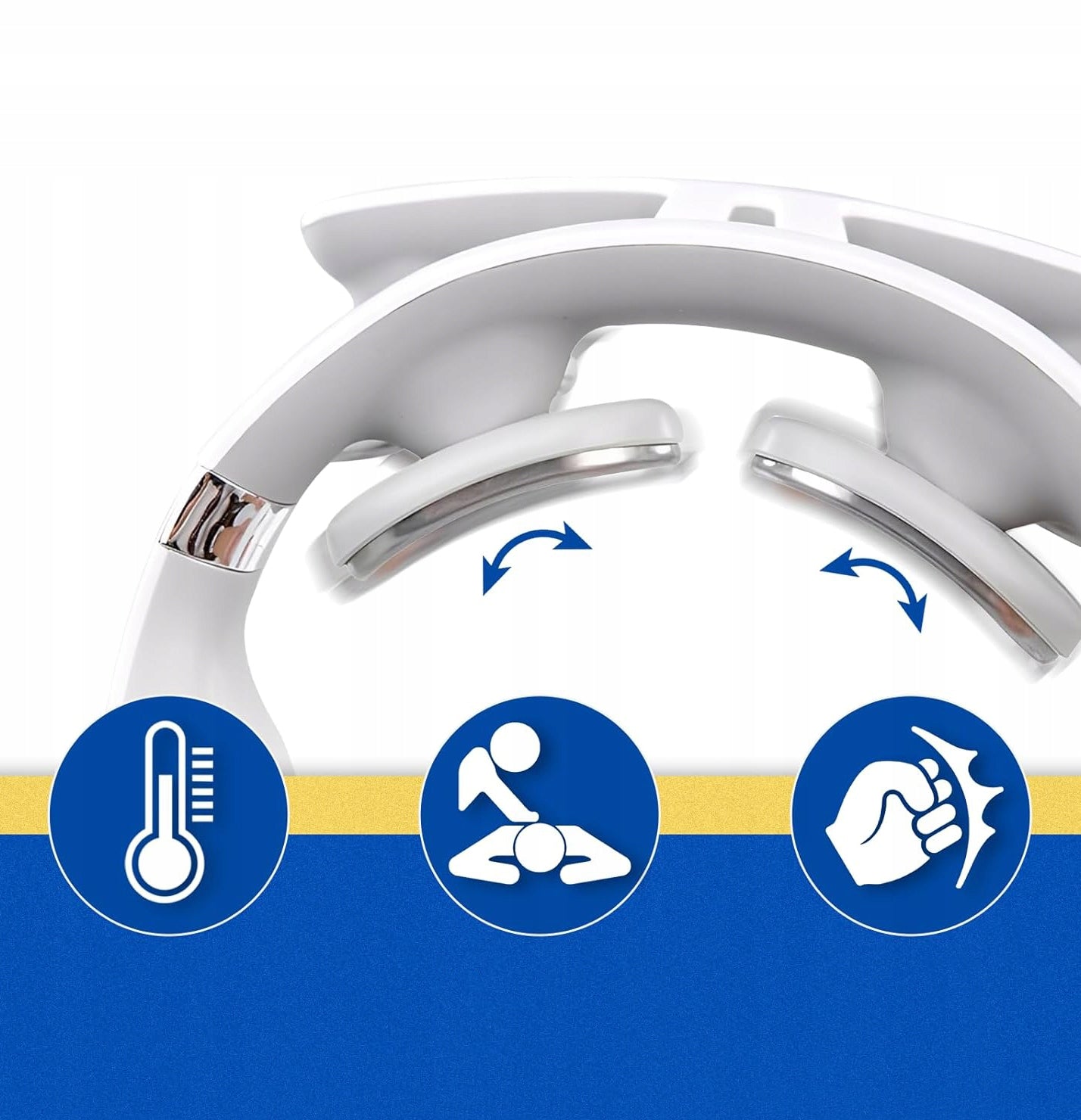 NECK MASSAGER NECK, BACK 4 VIBRATION MODES,6 MODE WITH HEATING FUNCTION Manufacturer code MASAŻER SZYI – BIAŁY – WERSJA ANGIELSKA
