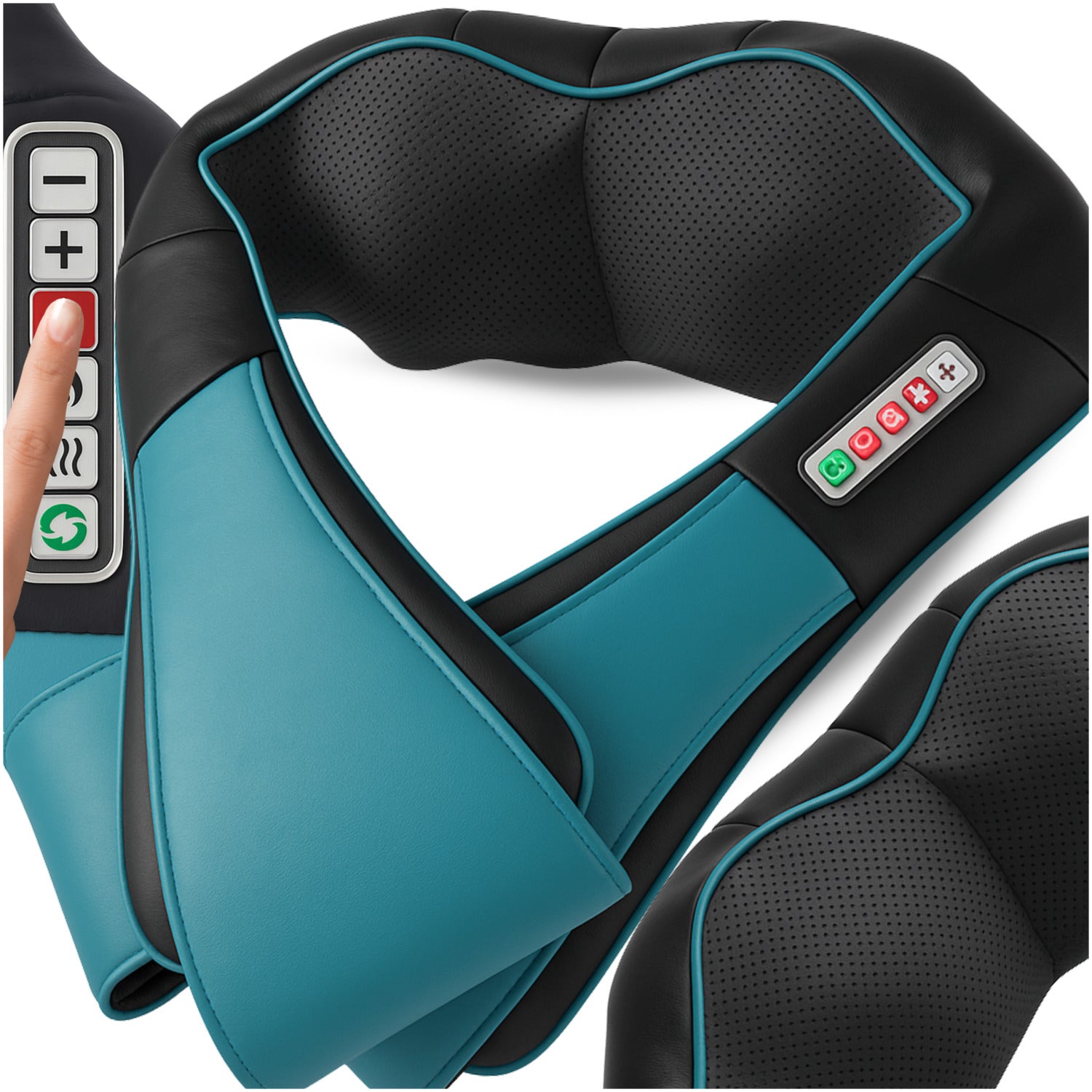 NECK MASSAGER NECK BACK LEGS SHIATSU MASSAGE BELT HEATING