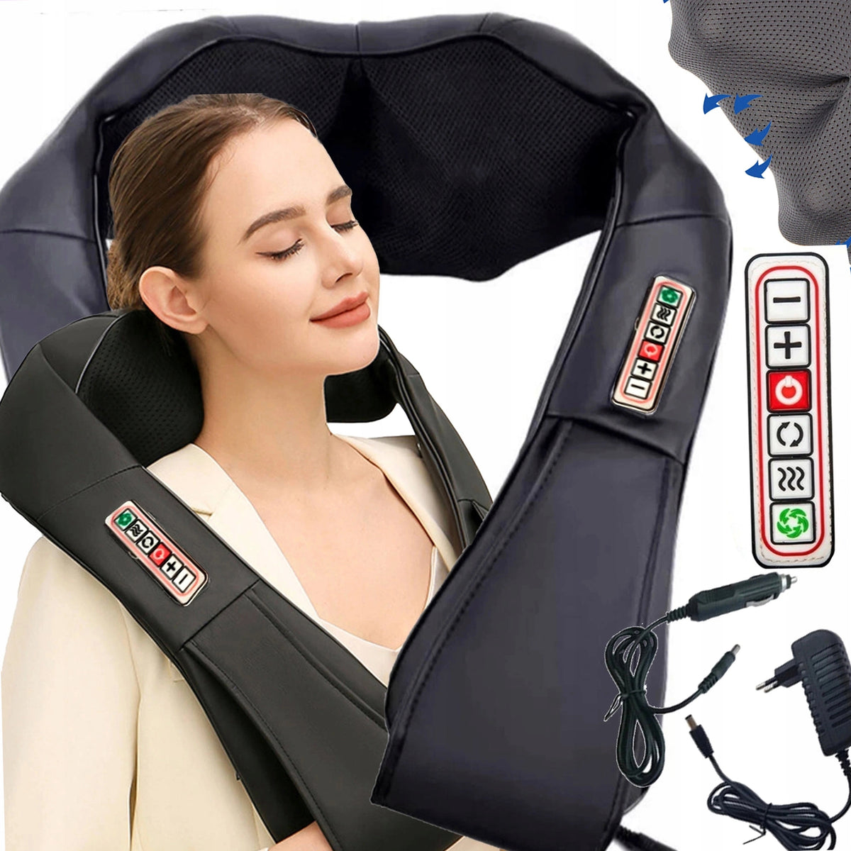 NECK MASSAGER NECK BACK SHIATSU SPRING HEADS FOR MASSAGE