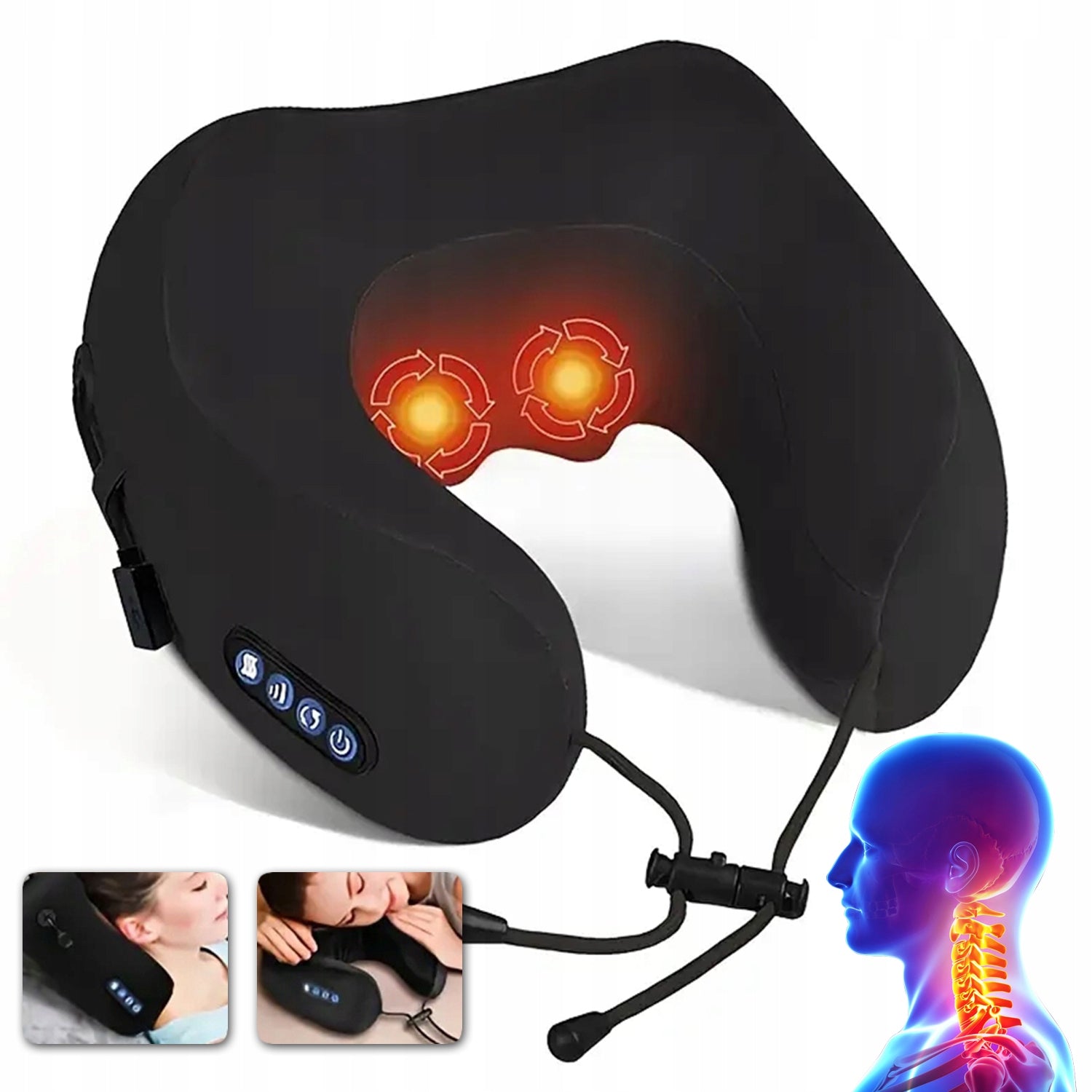 NECK MASSAGER NECK MASSAGE COLLAR BACK BODY WIRELESS WITH HEATING