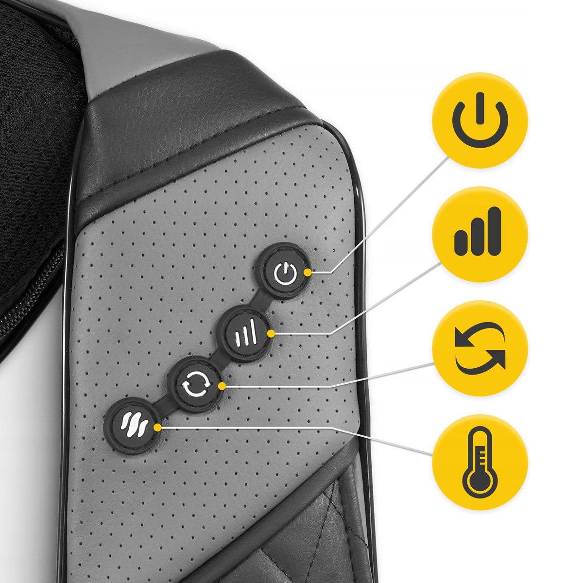 NECK MASSAGER SHIATSU LUXURY+ MASSAGE HEATING ELEGANT BAG SET Packaging status original