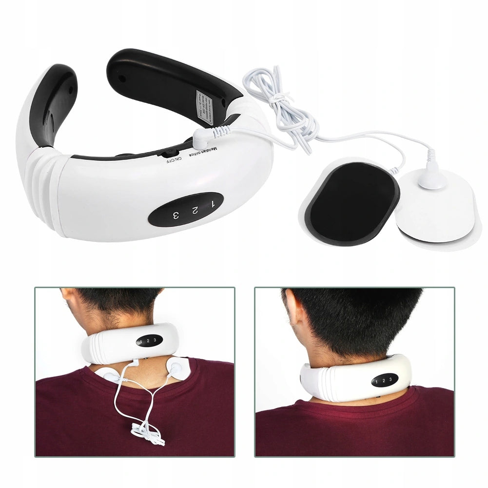 NECK MASSAGER very strong BACK SHOULDER NECK ELECTROSTIMULATOR bull relief