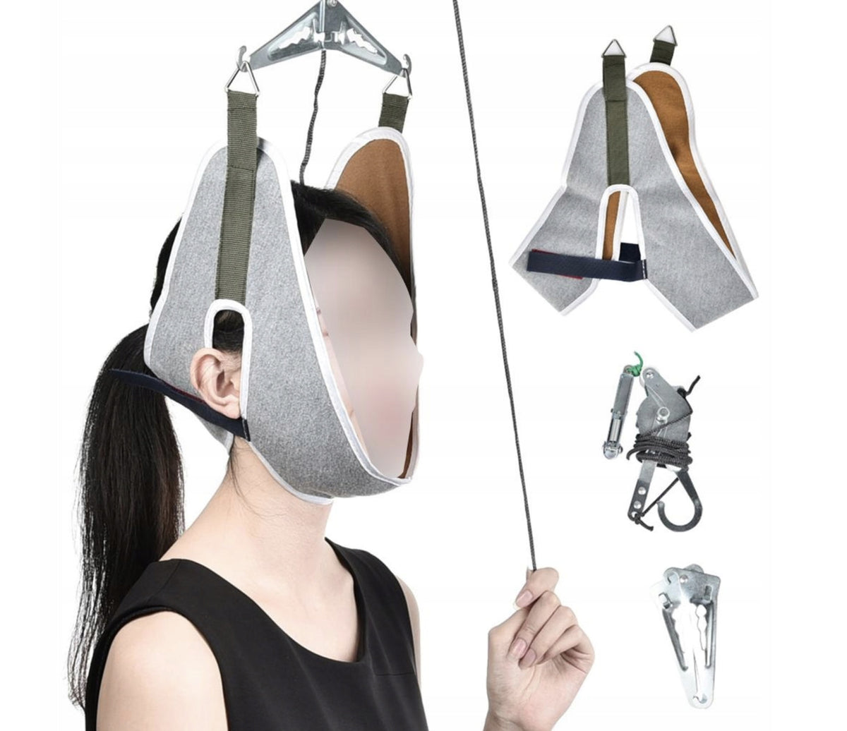 NECK TRACTION DEVICE ERGONOMIC BELT ADJUSTMENT VELVET FABRIC