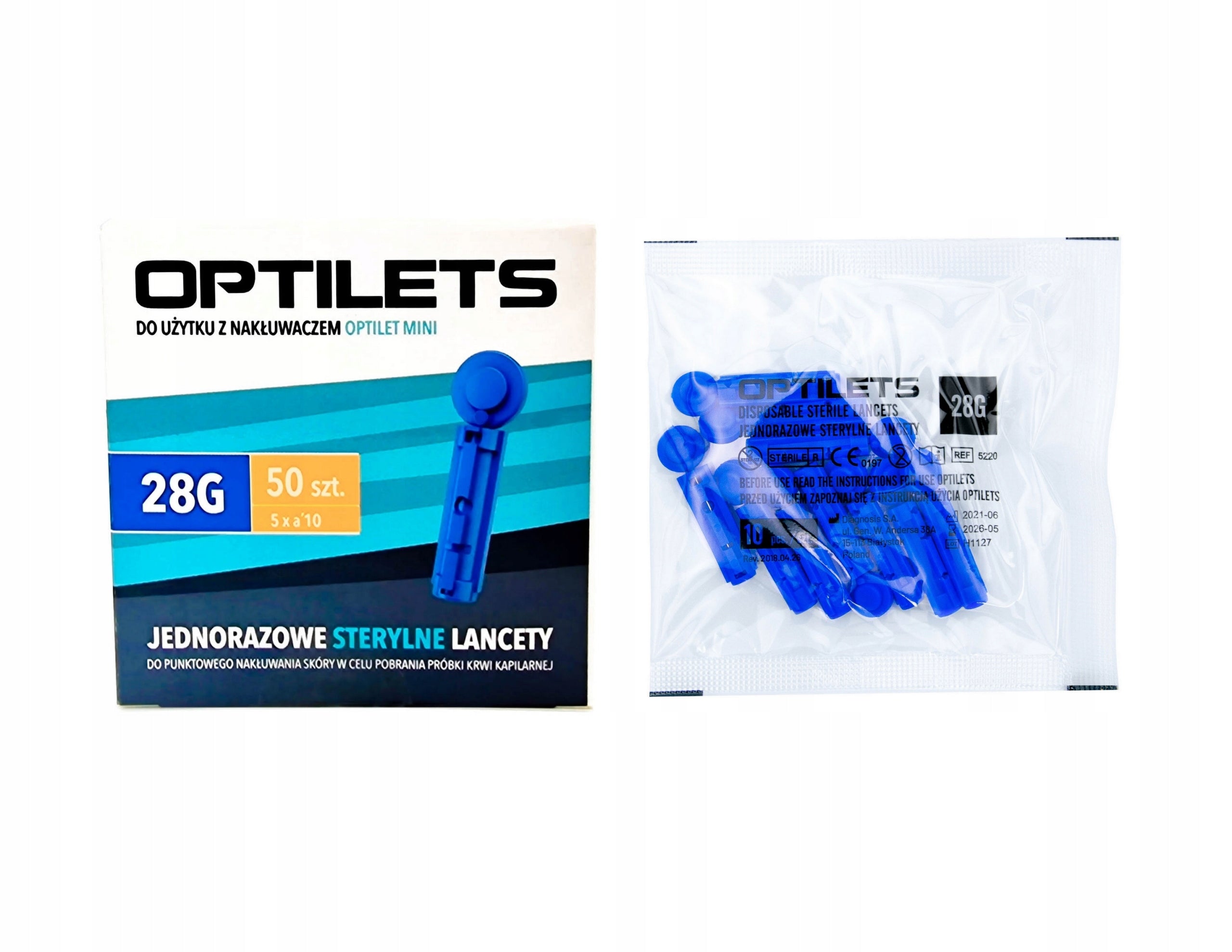 NEEDLE LANCETS | ABRA SMART | OPTILETS - 80 pcs. Packaging status original