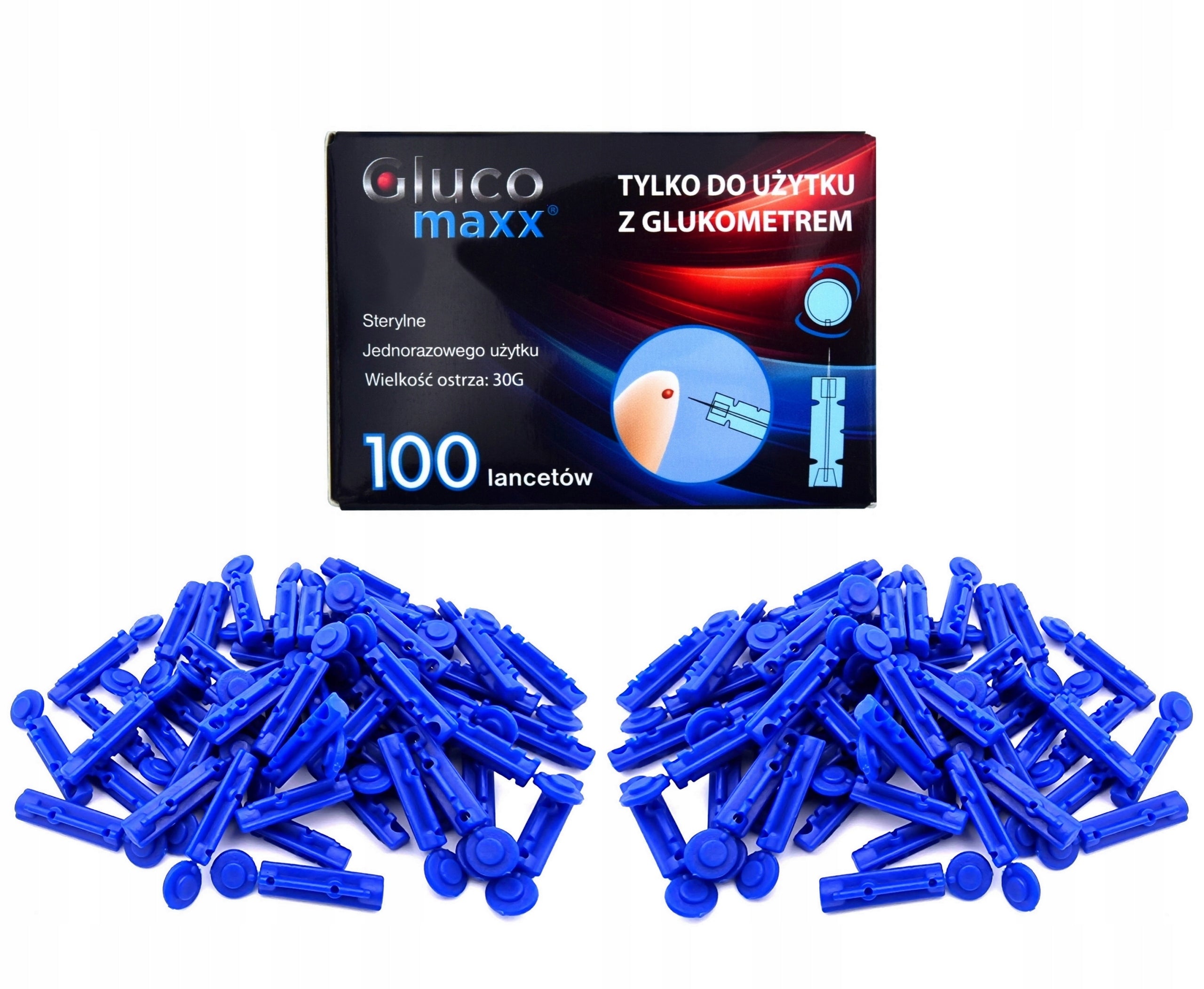 NEEDLE LANCETS | GLUCOMAXX | GLUCO MAXX - 110 pcs.