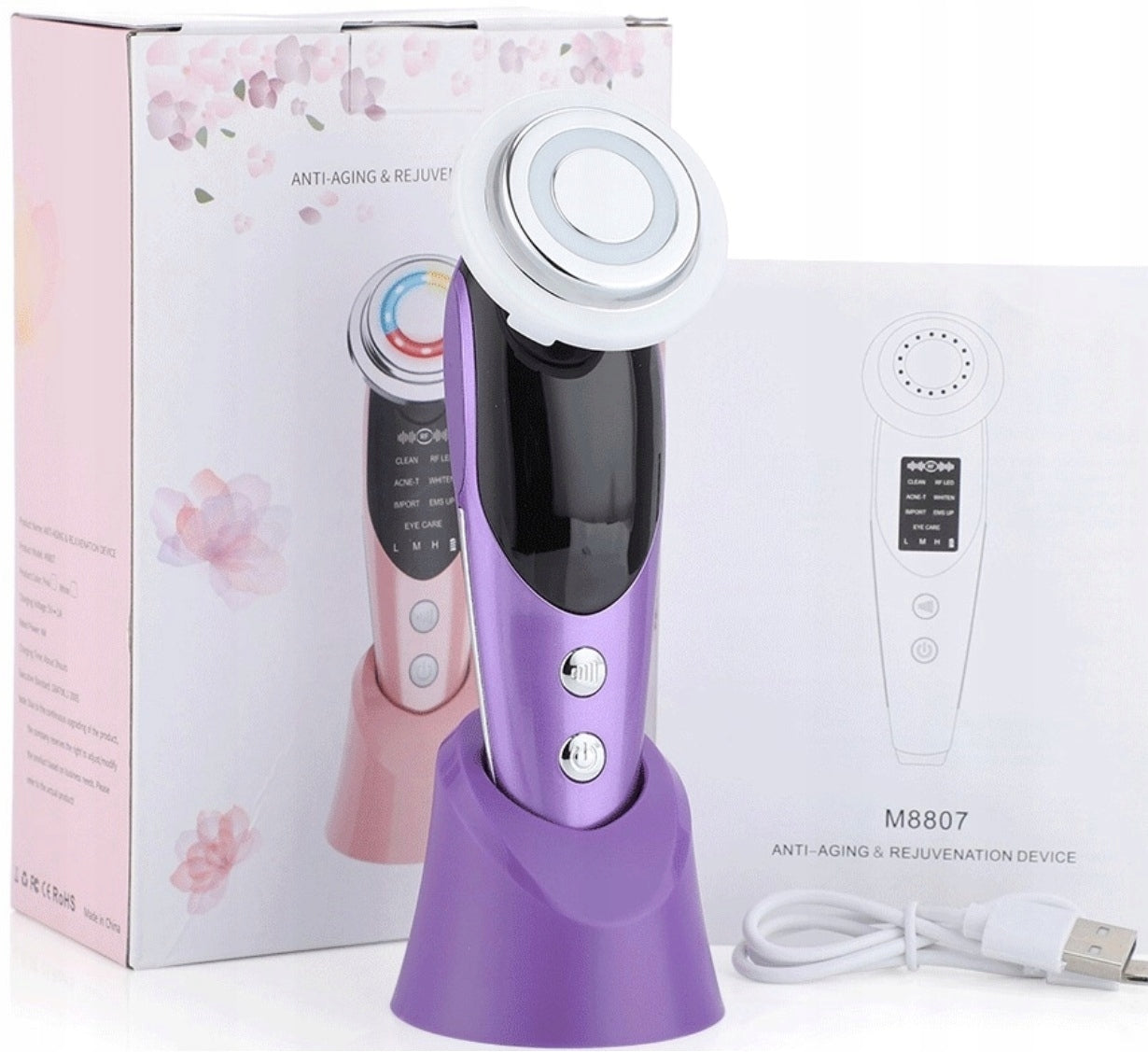 NEEDLELESS MESOTHERAPY FACE EMS MASSAGER LIFTING LYMPHATIC DRAINAGE v3.0 !