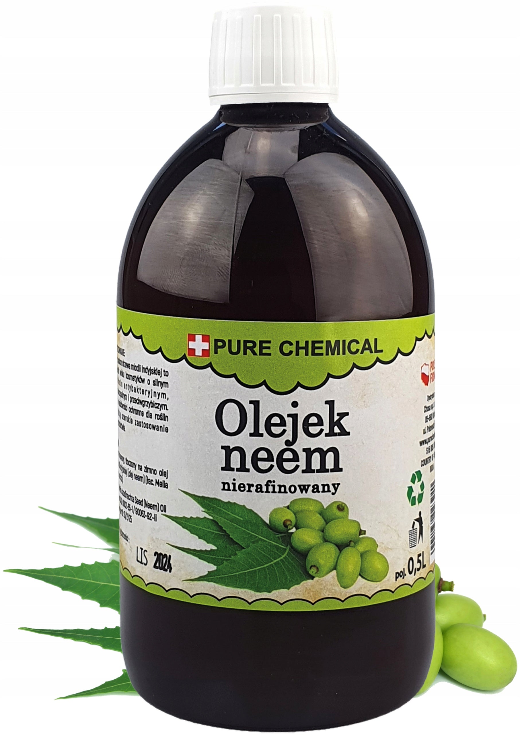 NEEM UNREFINED NATURAL COLD PRESSED OIL 500ml 0,5L