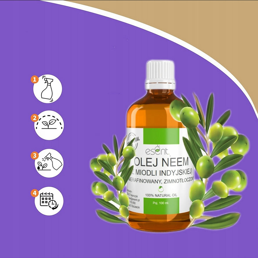 NEEM oil for plant flowers for pests for spider mites aphids earthworms Manufacturer code Olejek NEEM do kwiatów roślin na szkodniki na