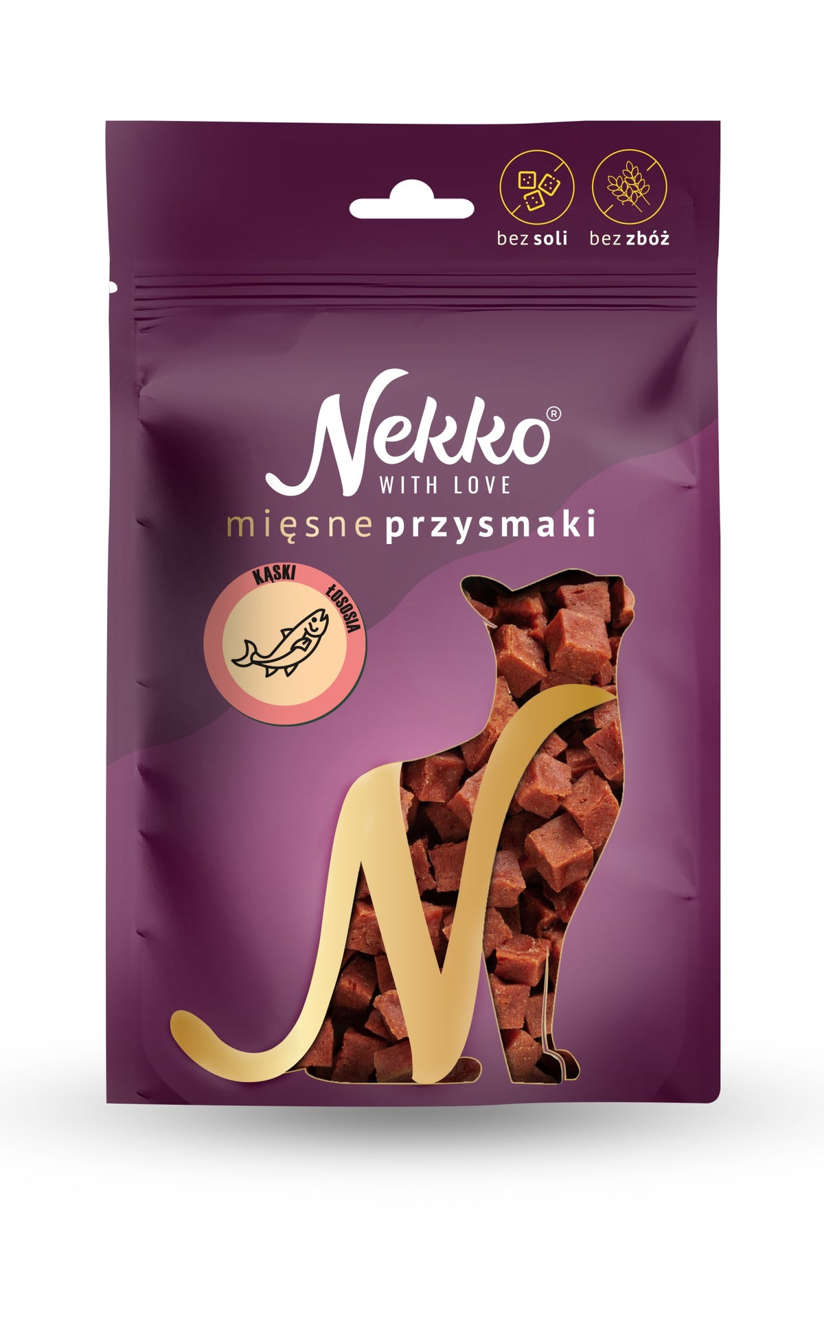 NEKKO MEAT CAT TREATS SALMON MORSELS 50g