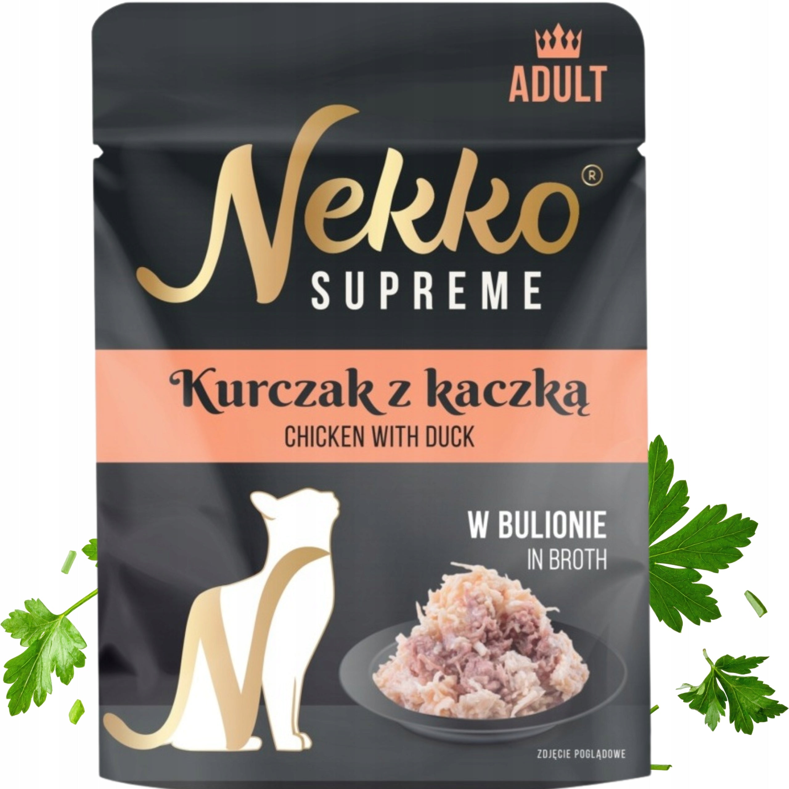 NEKKO SUPREME ADULT cat food CHICKEN WITH DUCK in broth 70g