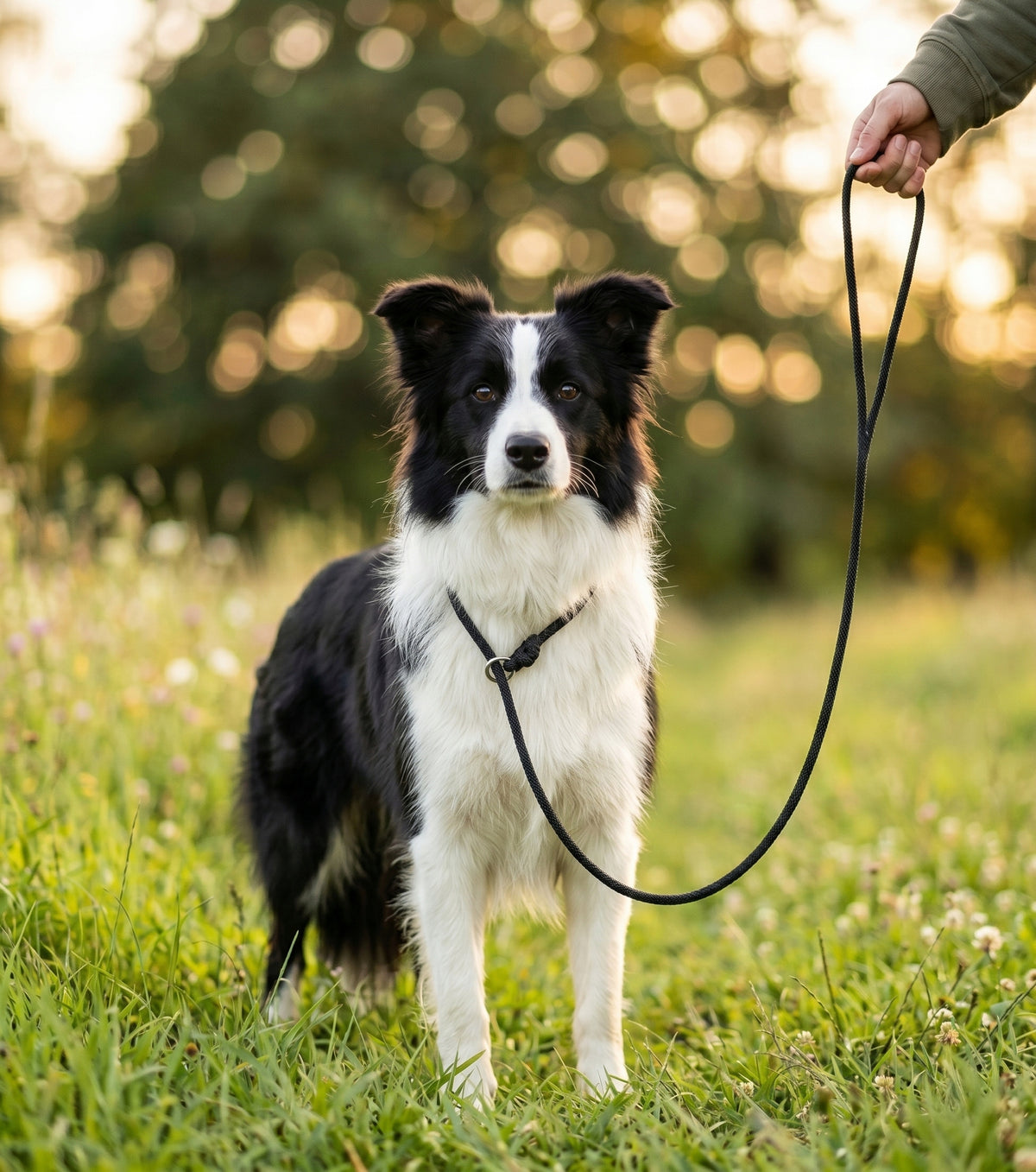 NELSON-X Polish product RINGÓWKA with static cable for dog 0,6 cm black Packaging status original