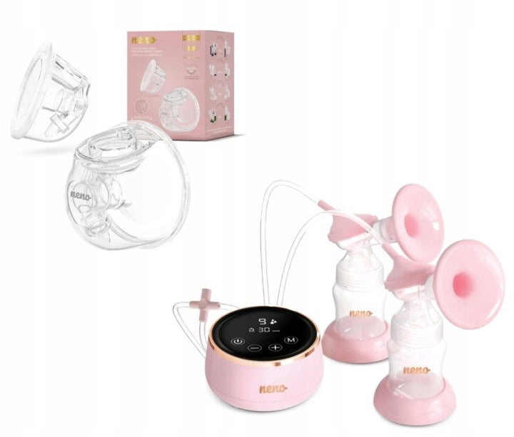 NENO BELLA TWIN DOUBLE TWO-PHASE BREAST PUMP + 2x BREAST PUMP SHELLS
