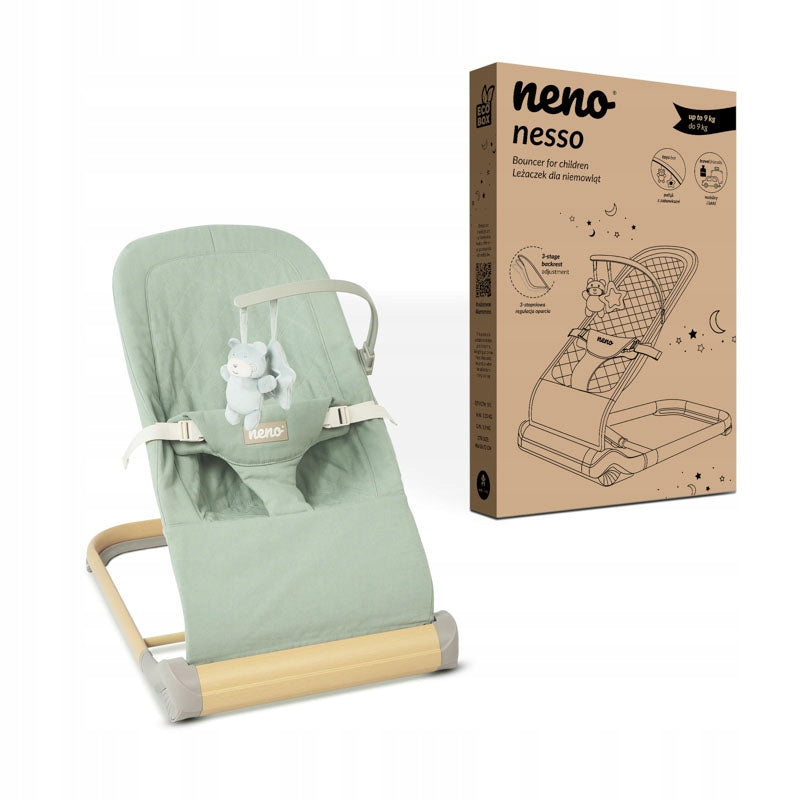 NENO NESSO LIGHT GREEN ROCKER BABY LOUNGER