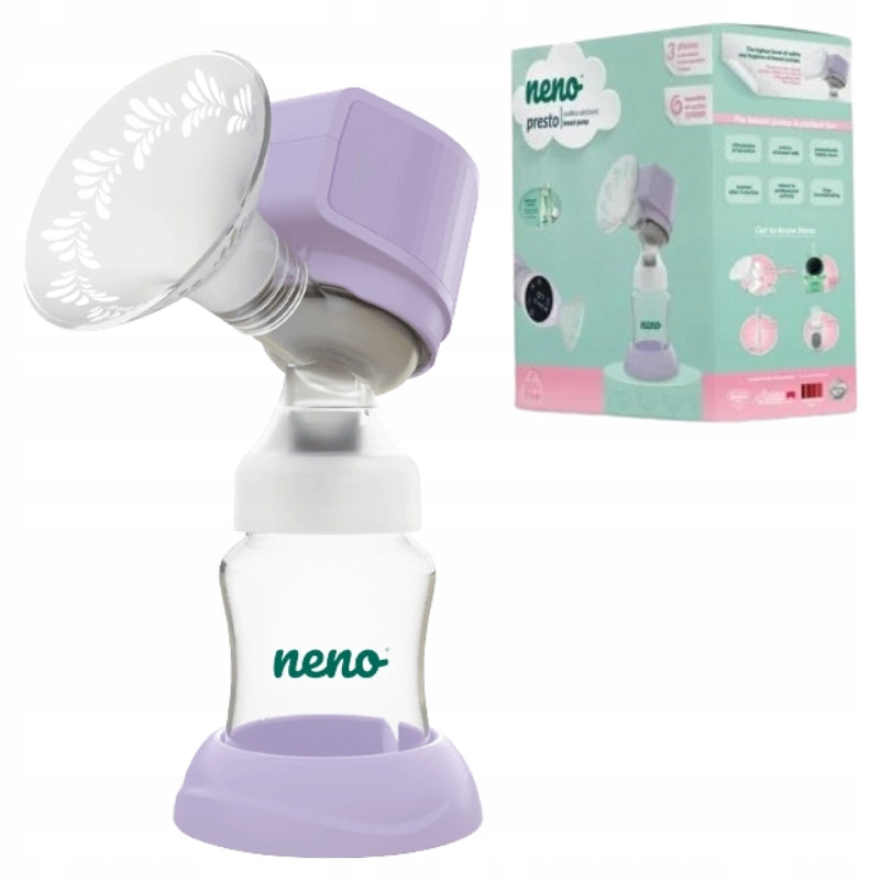 NENO PRESTO WIRELESS ELECTRONIC BREAST PUMP PURPLE THREE-PHASE