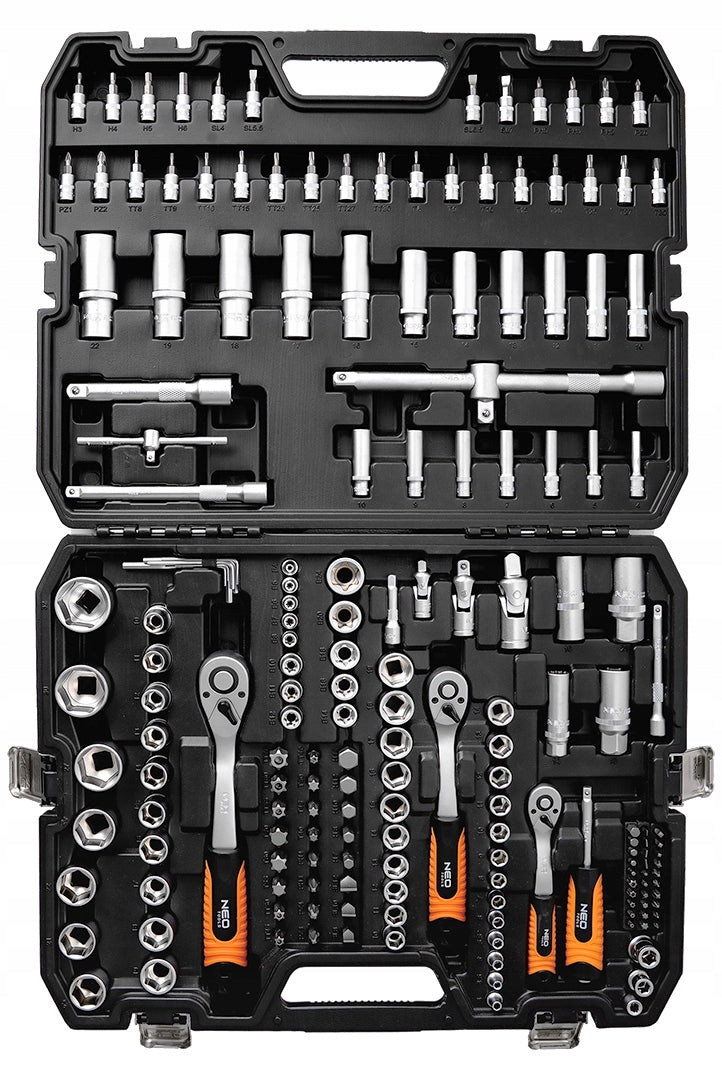 NEO 10-221 Socket Wrench Set 183 elements 1/2" 1/4" 3/8" - Wrenches Manufacturer code 10-221