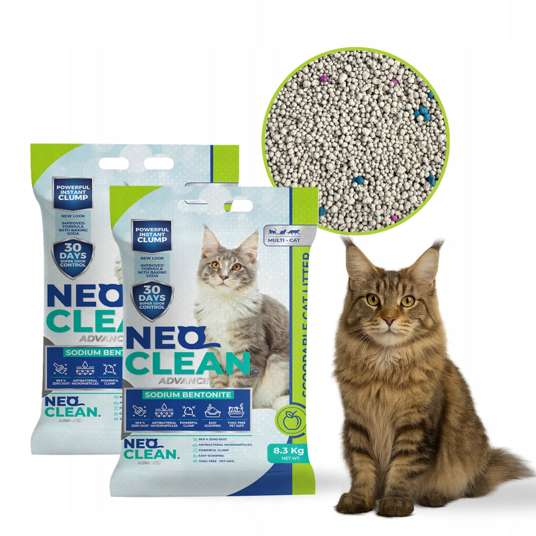 NEO Clean 20L Bentonite Cat Litter - with Baking Soda - Apple