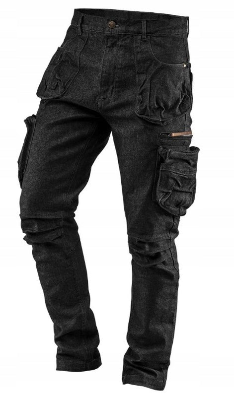 NEO DENIM L/52 Work Pants | Black 5 Pockets CE Reinforcements Manufacturer code 81-233-L