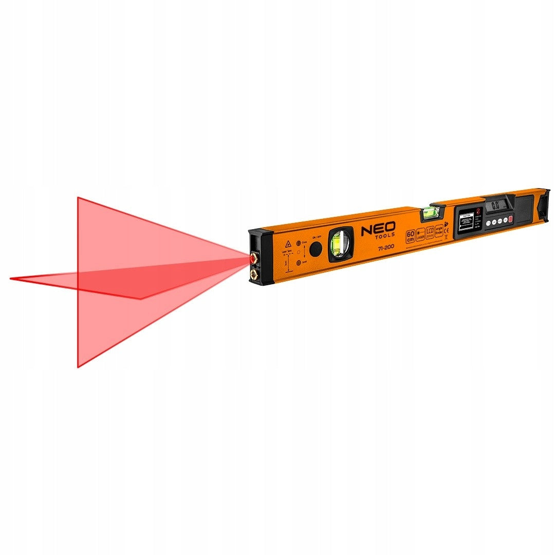 NEO ELECTRONIC LEVEL LCD LASER ALUMINUM LEVEL 60cm 71-200 Brand NEO TOOLS