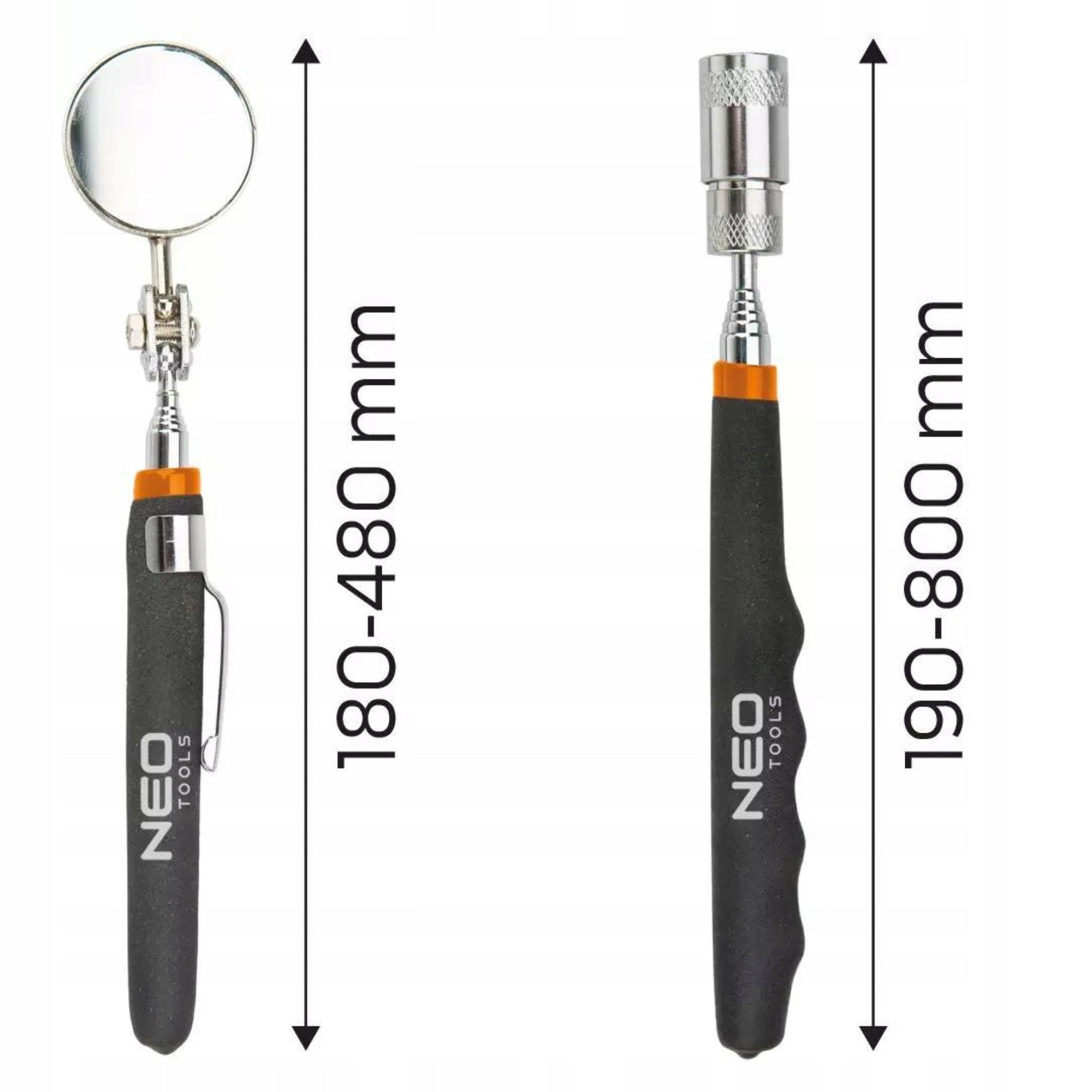 NEO Inspection Mirror + LED Magnetic Gripper, Telescopic Inspection Brand NEO TOOLS