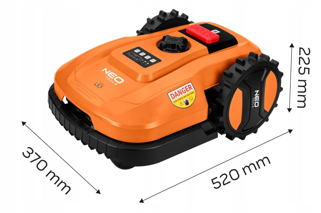 NEO ROBOT MOWING 20-60mm ALLOTMENT 600m2 RECHARGEABLE ENERGY+ IPX5 APKA Manufacturer code 04-621