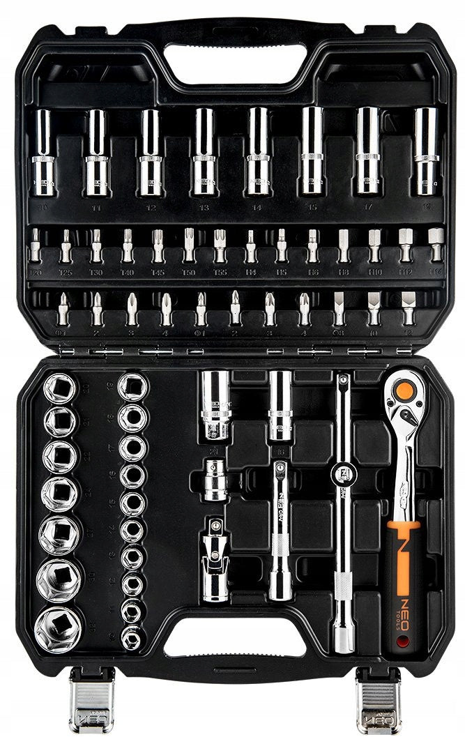 NEO SET SOCKET WRENCHES 1/2" 58el CRV BITS TORX CAPS 10-042 Brand NEO TOOLS
