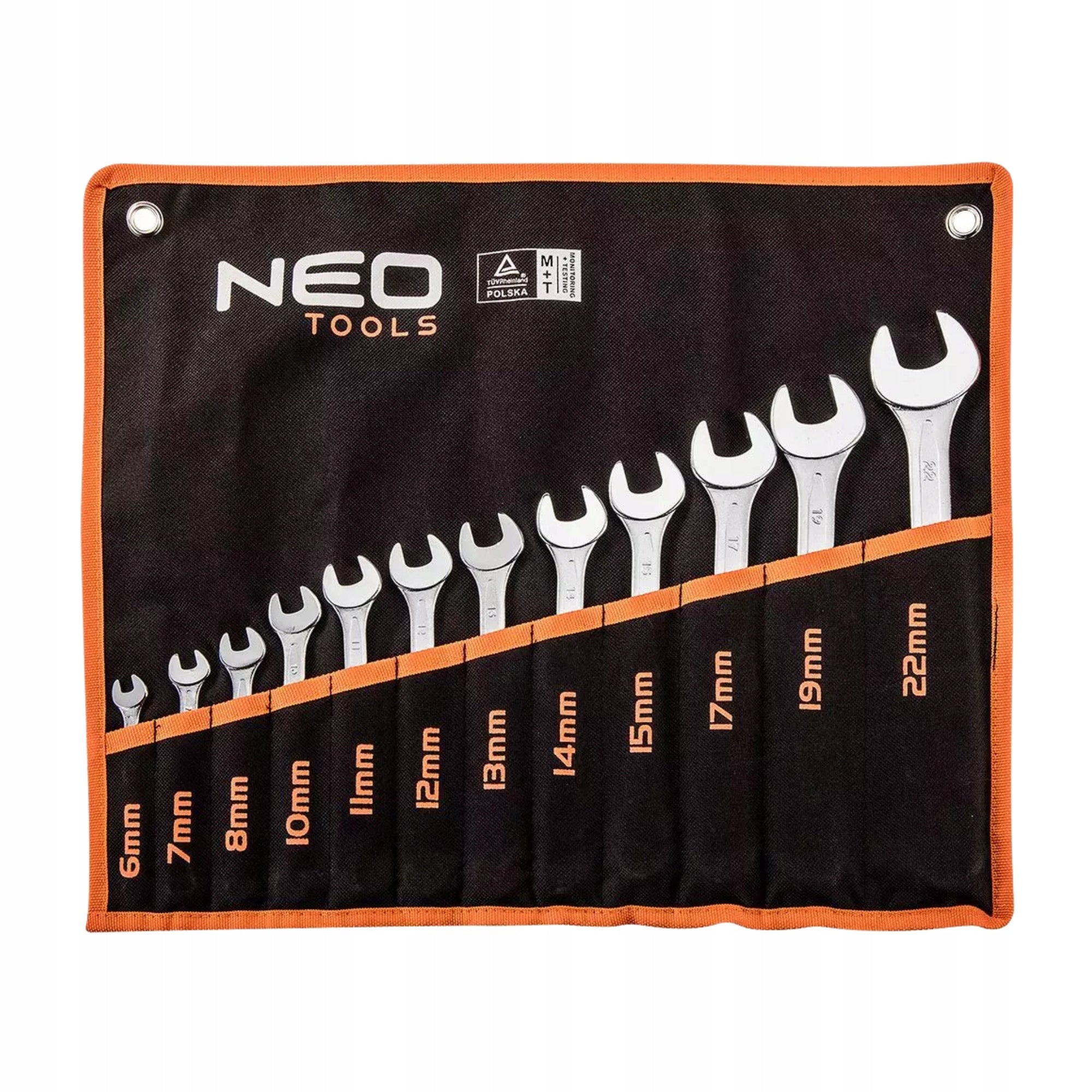 NEO Socket Wrenches 110 el. 1/4 1/2 Suitcase + Flat Eye Wrenches 12 pcs. Brand NEO TOOLS