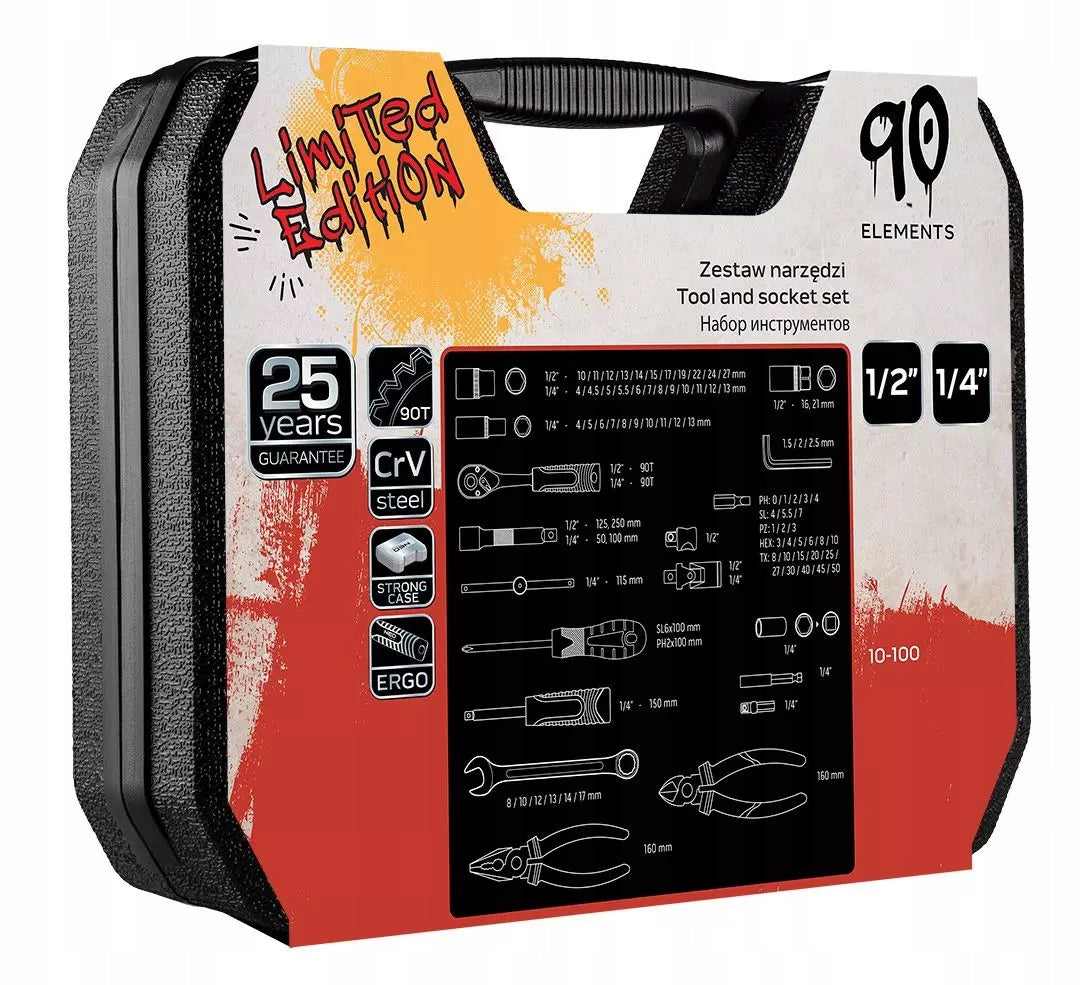 NEO Suitcase Workshop Tool Set 90el M4K GARAGE Socket Wrenches EAN (GTIN) 5907558486179