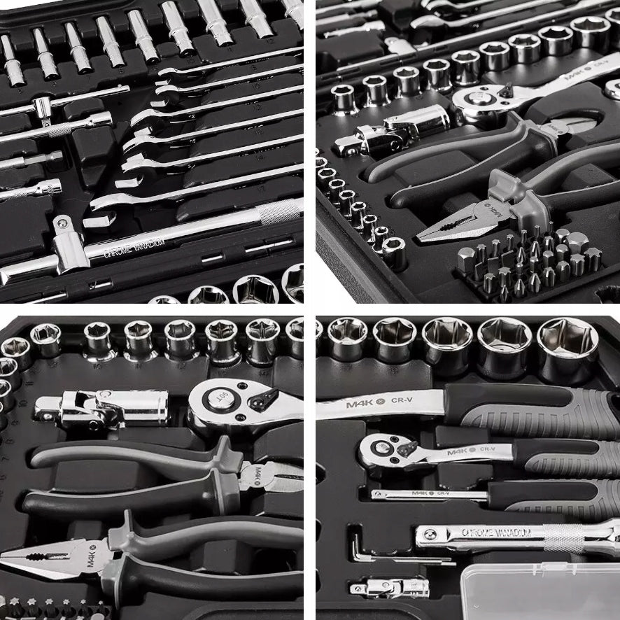 NEO Suitcase Workshop Tool Set 90el M4K GARAGE Socket Wrenches Manufacturer code 10-100