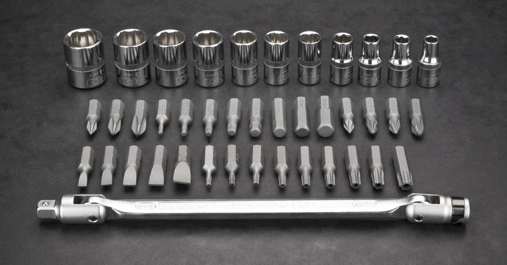 NEO TOOLS SOCKET WRENCH SET 1/4", SET OF 41 CRV SUITCASE 08-603 Manufacturer code 08-603