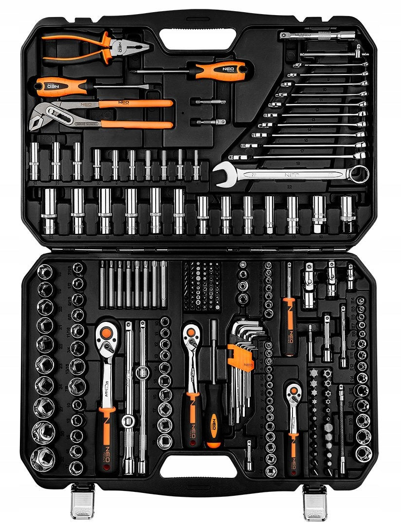 NEO TOOLS Socket wrenches 1/2", 3/8", 1/4", set of 233 pcs. 10-078 SET Product weight with unit packaging 14.3 kg