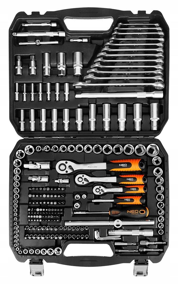 NEO TOOLS WRENCH SET 220 ELEMENTS 1/2", 3/8", 1/4" 10-220 Brand NEO TOOLS