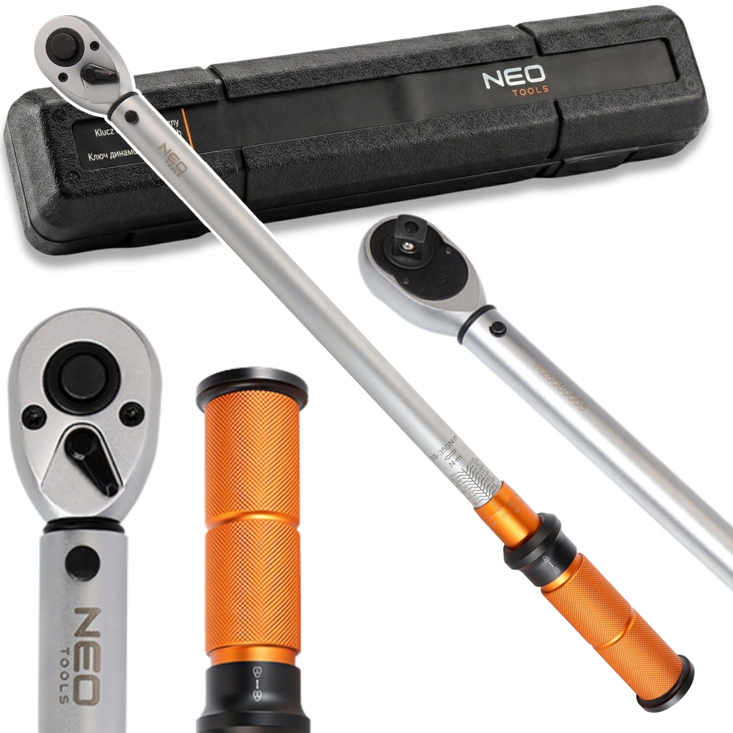 NEO TORQUE WRENCH 1/2" 60-350 NM CrMO & CrV CALIBRATION CERTIFICATE