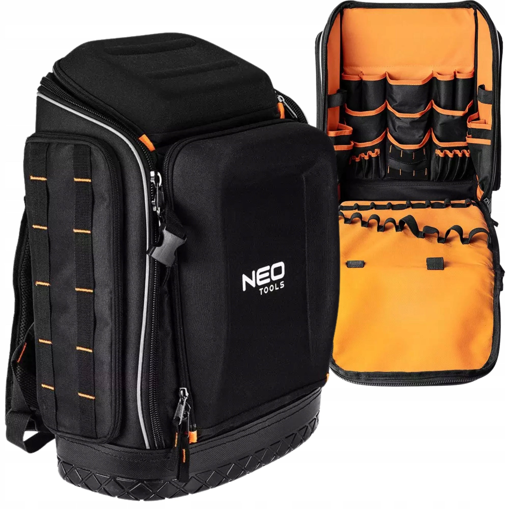 NEO Tool Backpack with Reinforcement 26 Pockets 20L Black