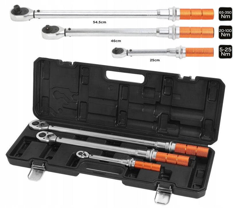 NEO Torque Wrench Set 1/4 3/8 1/2 3E 08-843