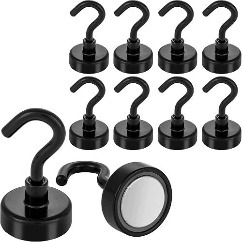 NEODYMIUM MAGNETIC HOOKS FOR METAL SET OF 10 PCS LIFTING CAPACITY 12 KG Brand no brand