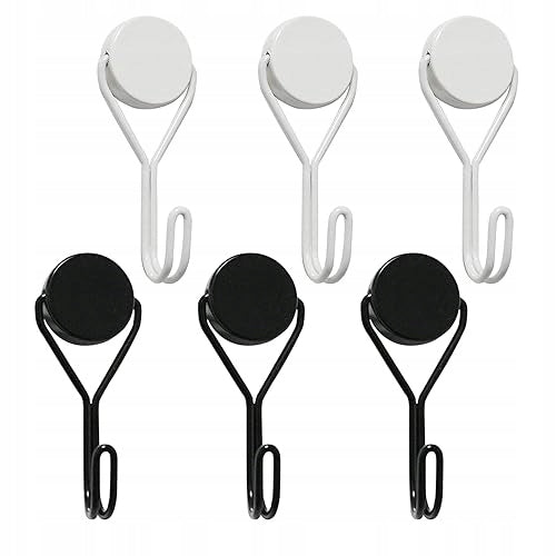 NEODYMIUM MAGNETIC HOOKS ROTATING 6PCS 20MM FOR KITCHEN HOME