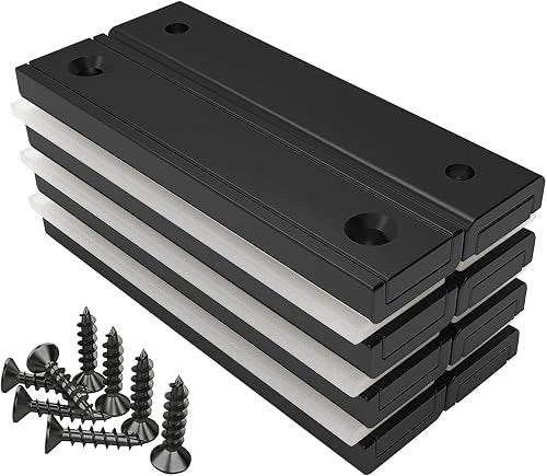 NEODYMIUM MAGNETS RECTANGULAR INDUSTRIAL BLACK COATING 8PCS for Home Brand no brand