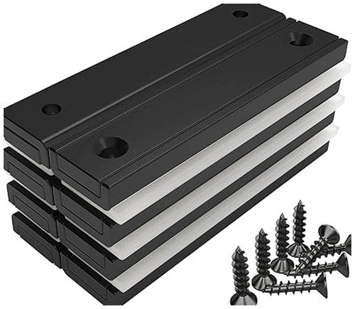 NEODYMIUM MAGNETS RECTANGULAR INDUSTRIAL BLACK COATING 8PCS for Home