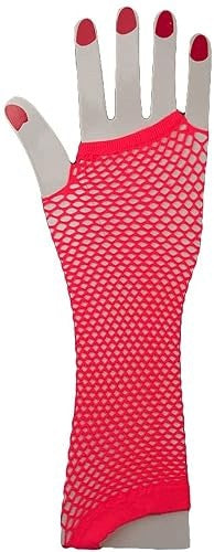 NEON GLOVES RETRO 80S SHORT LONG FOR GIRL PARTY GIFT Brand no brand