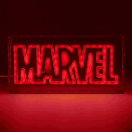 NEON LED MARVEL LOGO DECORATIVE LAMP FOR GAME ROOM GIFT decoration Brand no brand