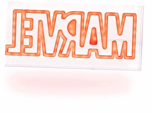 NEON LED MARVEL LOGO DECORATIVE LAMP FOR GAME ROOM GIFT decoration