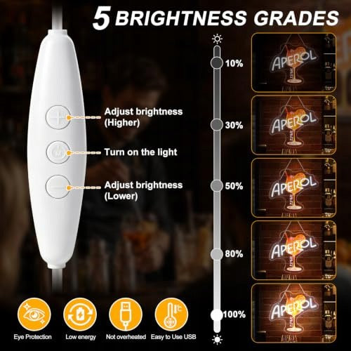 NEON SIGN APEROL SPRITZ LED ACRYLIC WALL DECORATION BAR 31X36 CM Manufacturer code SWC5908151929650