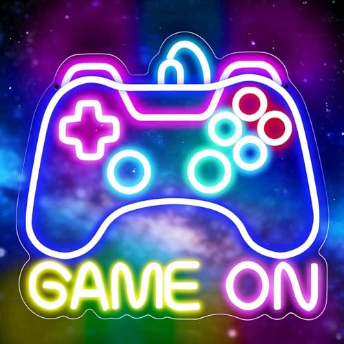 NEON SIGN GAME ON LED ACRYLIC FOR PLAYERS WALL DECORATION steel Brand no brand
