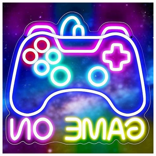 NEON SIGN GAME ON LED ACRYLIC FOR PLAYERS WALL DECORATION steel